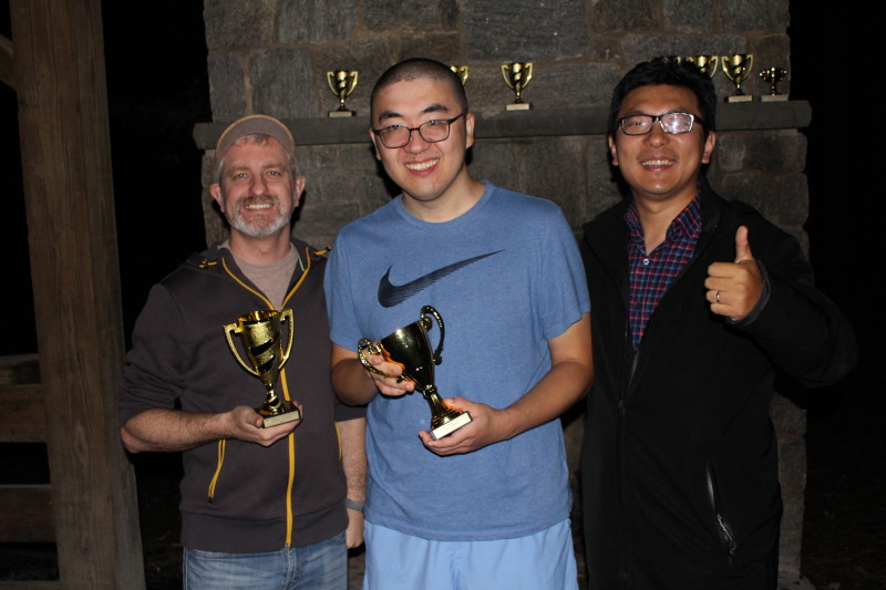 Josh, Chen Zhang, and Ed at the 2023 NC State Go Tournament